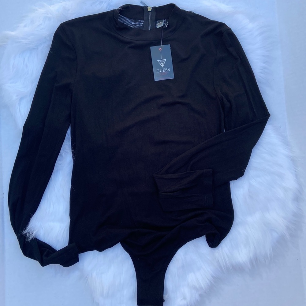 New GUESS BY MARCIANO Bodysuit Black SZ S